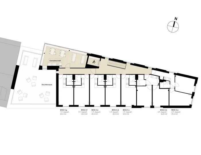 Grundriss 5. Obergeschoss